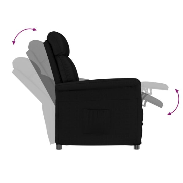 vidaXL Recliner Čierna – Obrázok 5