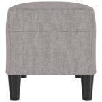 vidaXL Lavička bledosivá 100x35x41 cm látka – Obrázok 4