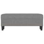 vidaXL Lavička tmavosivá 100x35x41 cm látka – Obrázok 3