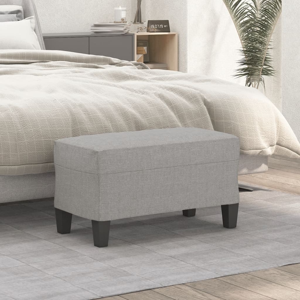 349431_1.jpg vidaXL Lavica bledosivá 70x35x41 cm látka – Obrázok 1