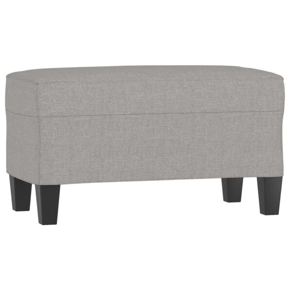 vidaXL Lavica bledosivá 70x35x41 cm látka – Obrázok 2