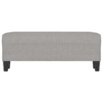 vidaXL Lavička sivá 100x35x41 cm látka – Obrázok 3