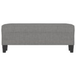 vidaXL Lavička tmavosivá 100x35x41 cm látka – Obrázok 3