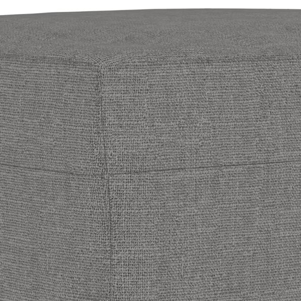 vidaXL Lavička tmavosivá 100x35x41 cm látka – Obrázok 5