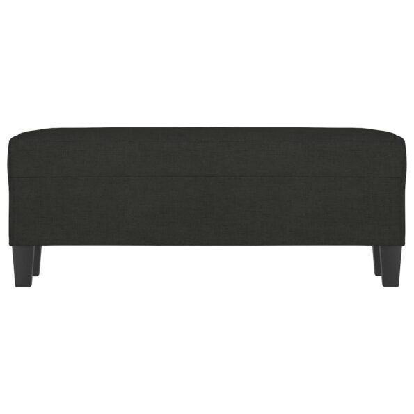 vidaXL Lavička čierna 100x35x41 cm látka – Obrázok 3