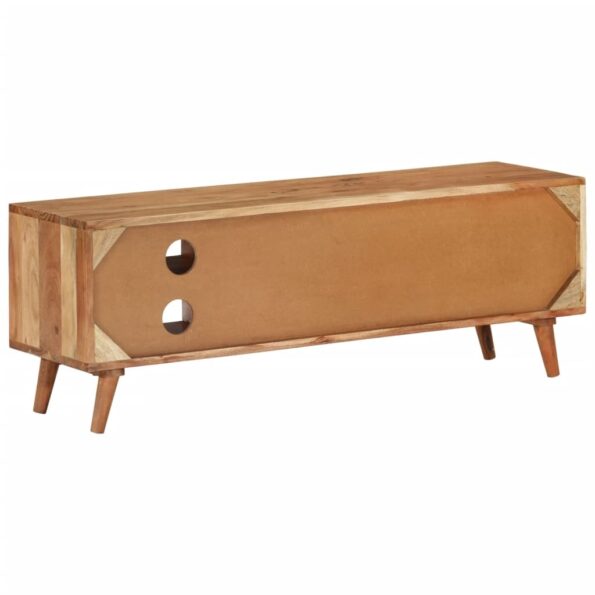 vidaXL TV skrinka 112x30x40 cm akáciový masív – Obrázok 3