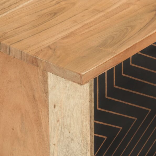 vidaXL TV skrinka 112x30x40 cm akáciový masív – Obrázok 6