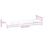 vidaXL Podložka na lavičku List Vzor s listami 150 x 50 x 3 cm – Obrázok 6