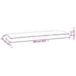 vidaXL Podložka na záhradnú lavičku 180x50x7 cm, oxfordská látka – Obrázok 7