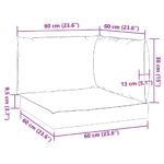 vidaXL Podložky na paletový nábytok 3 ks, zelené, oxfordská látka – Obrázok 10