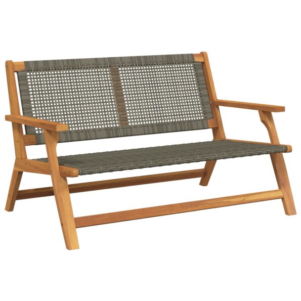 367820_2.jpg vidaXL Záhradná lavička Šedá 122x76x73,5 cm Masívne drevo akácie – Obrázok 2