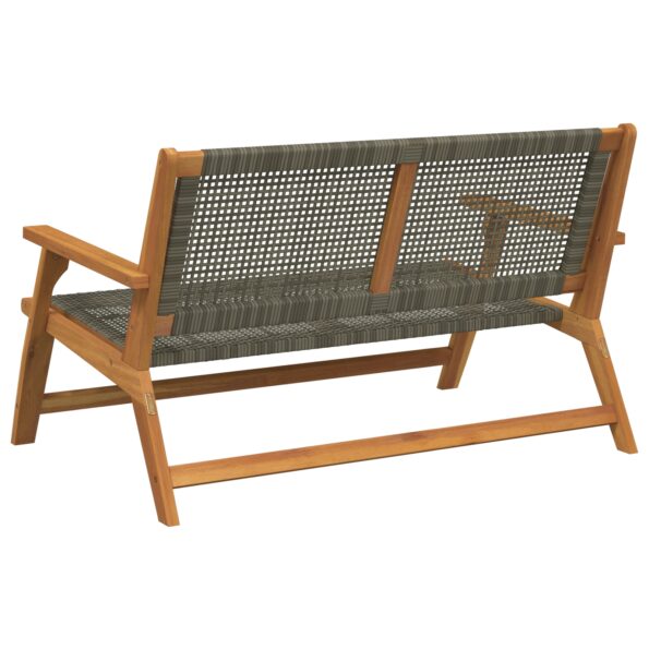 367820_4.jpg vidaXL Záhradná lavička Šedá 122x76x73,5 cm Masívne drevo akácie – Obrázok 4