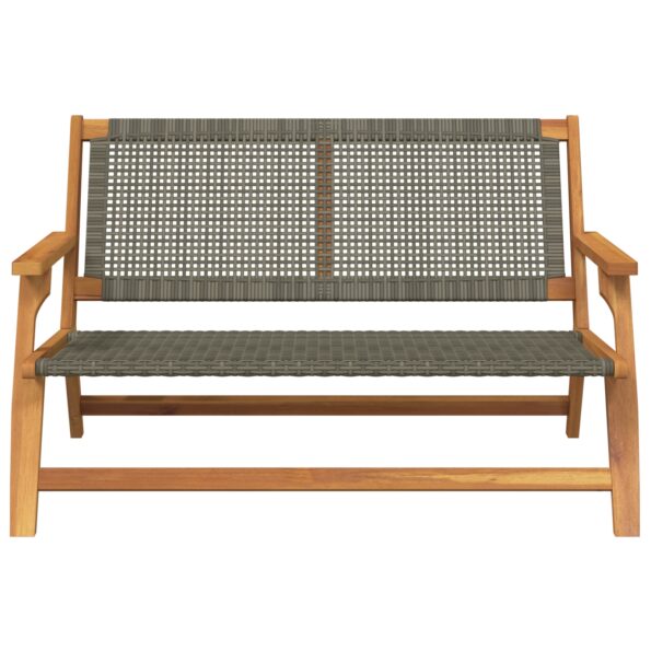 367820_5.jpg vidaXL Záhradná lavička Šedá 122x76x73,5 cm Masívne drevo akácie – Obrázok 5