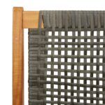 vidaXL Záhradná lavička Šedá 122x76x73,5 cm Masívne drevo akácie – Obrázok 8