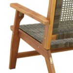 vidaXL Záhradná lavička Šedá 122x76x73,5 cm Masívne drevo akácie – Obrázok 9
