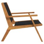 vidaXL Záhradný nábytok 2 pcs Čierna 67 x 76 x 73 cm – Obrázok 7