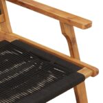 vidaXL Záhradný nábytok 2 pcs Čierna 67 x 76 x 73 cm – Obrázok 8