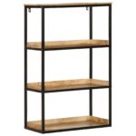 vidaXL Knižnica 70x35x110 cm Pevné drevo hrubé mango