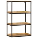 vidaXL Knižnica 70x35x110 cm Pevné drevo hrubé mango – Obrázok 3