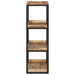 vidaXL Knižnica 70x35x110 cm Pevné drevo hrubé mango – Obrázok 5