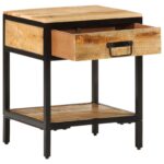 vidaXL Nočný stolík 40x35x50 cm z masívneho dreva hrubé mango – Obrázok 2