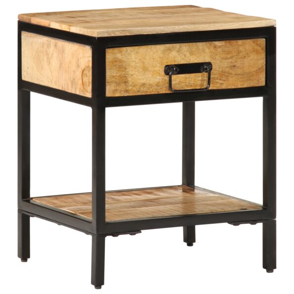 vidaXL Nočný stolík 40x35x50 cm z masívneho dreva hrubé mango – Obrázok 3