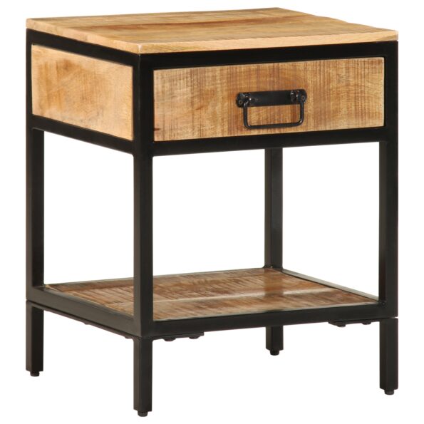 vidaXL Nočný stolík 40x35x50 cm z masívneho dreva hrubé mango – Obrázok 4