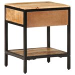 vidaXL Nočný stolík 40x35x50 cm z masívneho dreva hrubé mango – Obrázok 7