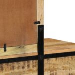 vidaXL Toaletný stôl 100x40x75/120 cm Masívne drevo Rough Mango – Obrázok 11