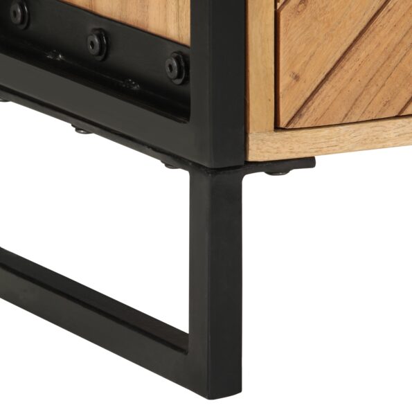 vidaXL Nočný stolík 40x30x50 cm z masívneho mangového dreva – Obrázok 9