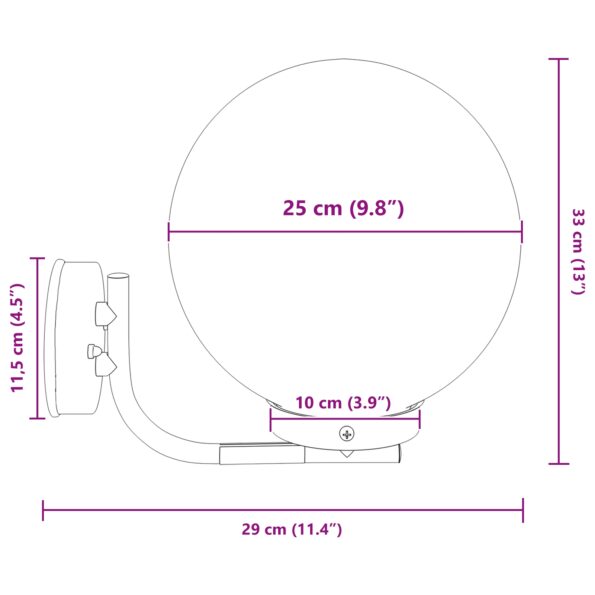 vidaXL Exteriérové nástenné svetlá 2 kusy Strieborná nerezová oceľ IP44 – Obrázok 11