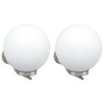 vidaXL Exteriérové nástenné svetlá 2 kusy Strieborná nerezová oceľ IP44 – Obrázok 2