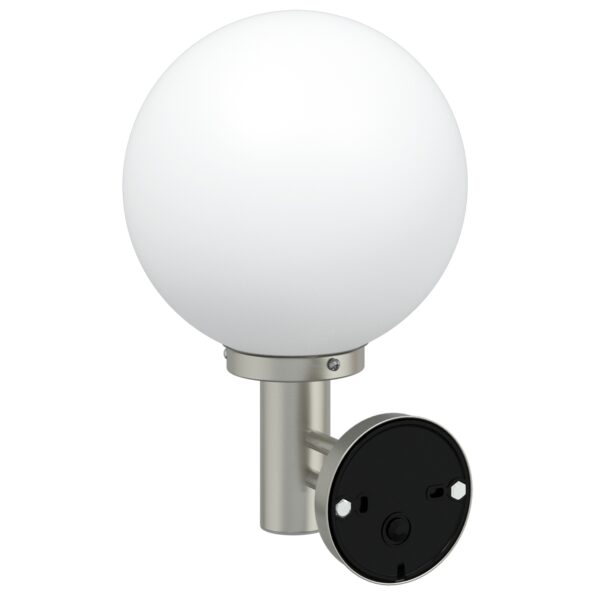 vidaXL Vonkajšie nástenné svetlá 2 ks Strieborná Nerezová oceľ IP44 – Obrázok 4