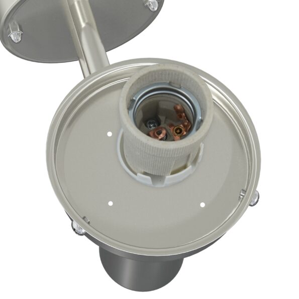 vidaXL Vonkajšie nástenné svetlá 2 ks Strieborná Nerezová oceľ IP44 – Obrázok 5