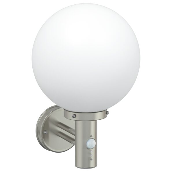 4005946_2.jpg vidaXL Vonkajšie nástenné lampy so senzorom 2 ks Strieborná Nerezová oceľ IP44 – Obrázok 2