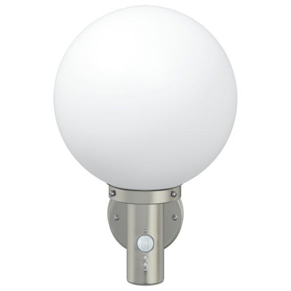 4005946_3.jpg vidaXL Vonkajšie nástenné lampy so senzorom 2 ks Strieborná Nerezová oceľ IP44 – Obrázok 3