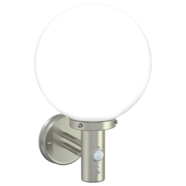 4005946_8.jpg vidaXL Vonkajšie nástenné lampy so senzorom 2 ks Strieborná Nerezová oceľ IP44 – Obrázok 8