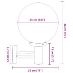 vidaXL Exteriérové nástenné svetlá 2 ks čierna nerezová oceľ IP44 – Obrázok 11