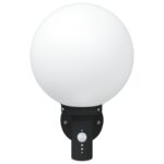 vidaXL exteriérové nástenné svetlo so senzorom čierne plastové IP44 – Obrázok 3