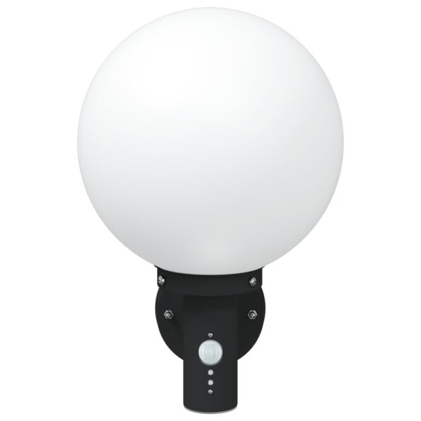 vidaXL exteriérové nástenné svetlo so senzorom čierne plastové IP44 – Obrázok 3