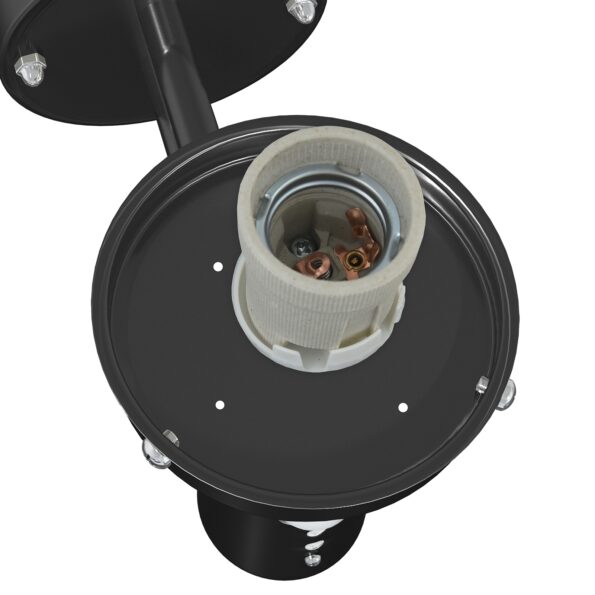 vidaXL exteriérové nástenné svetlo so senzorom čierne plastové IP44 – Obrázok 6