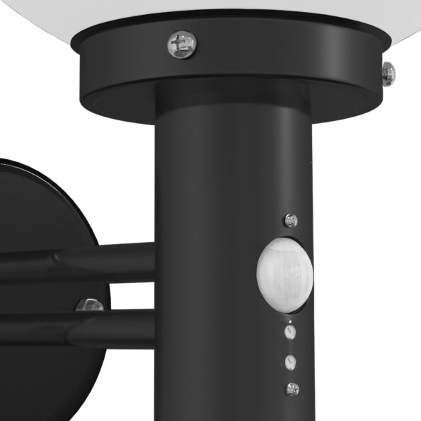 vidaXL exteriérové nástenné svetlo so senzorom čierne plastové IP44 – Obrázok 7