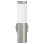 vidaXL vonkajšie nástenné svetlo 2 ks strieborná nerezová oceľ IP44 – Obrázok 4