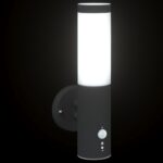 vidaXL Exteriérová nástenná lampa so senzorom Čierna Nerezová oceľ IP44 – Obrázok 10