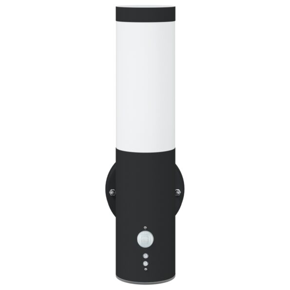4005957_3.jpg vidaXL Exteriérová nástenná lampa so senzorom Čierna Nerezová oceľ IP44 – Obrázok 3