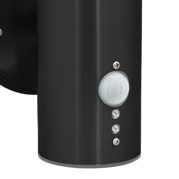 4005957_8.jpg vidaXL Exteriérová nástenná lampa so senzorom Čierna Nerezová oceľ IP44 – Obrázok 8