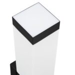 vidaXL vonkajšie nástenné svetlá 2 ks Čierna nerezová oceľ IP44 – Obrázok 7