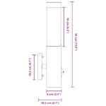 vidaXL Vonkajšie nástenné svetlo so senzorom Čierne Nehrdzavejúca oceľ IP44 – Obrázok 10