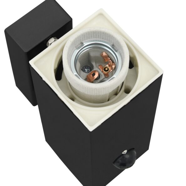 vidaXL Vonkajšie nástenné svetlo so senzorom Čierne Nehrdzavejúca oceľ IP44 – Obrázok 7