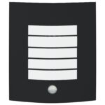 vidaXL vonkajšie nástenné lampy so senzorom 2 ks Čierna nehrdzavejúca oceľ IP44 – Obrázok 4